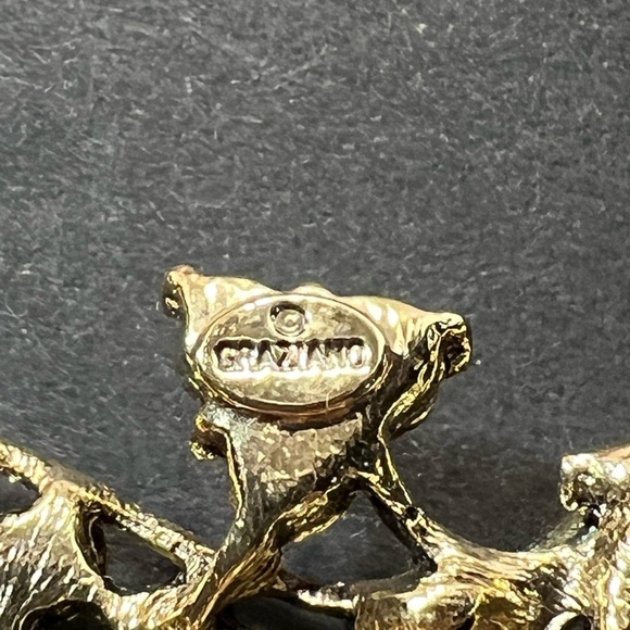 R J Graziano Vintage Pink and Green Floral Pin. WA324 - Picture 4 of 4